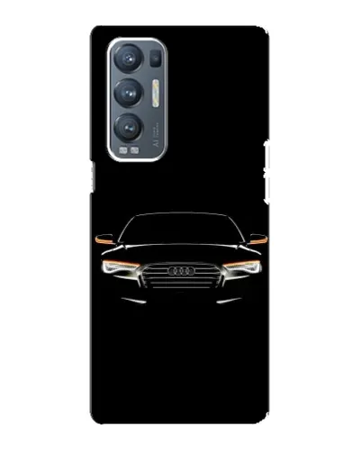Чехол для OPPO Reno5 Pro Plus (5G) с картинкой «Audi — ночной контур»
