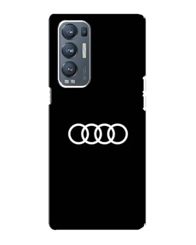 Чехол для OPPO Reno5 Pro Plus (5G) с картинкой «Audi White Logo»