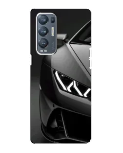 Чехол для OPPO Reno5 Pro Plus (5G) с картинкой «Lamborghini фары детализация»