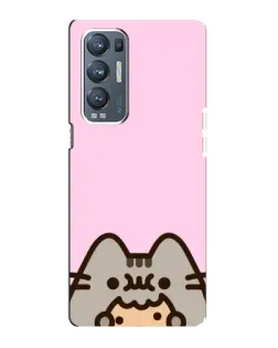 Чехол для OPPO Reno5 Pro Plus (5G) с картинкой «Pusheen и печенье»