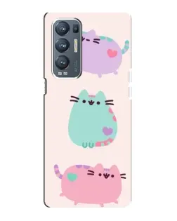 Чехол для OPPO Reno5 Pro Plus (5G) с картинкой «Pusheen трио»