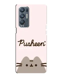 Чехол для OPPO Reno5 Pro Plus (5G) с картинкой «Pusheen логотип»