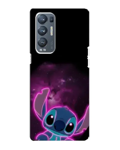 Чехол для OPPO Reno5 Pro Plus (5G) с картинкой «Неоновый Stitch»