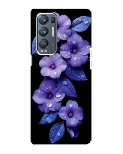 Чехол для OPPO Reno5 Pro Plus (5G) с картинкой «Фиолетовые цветы с росою» Чехол для OPPO Reno5 Pro Plus (5G) с картинкой «Фиолетовые цветы с росою»