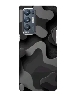 Чехол для OPPO Reno5 Pro Plus (5G) с картинкой «Темный абстрактный камуфляж»