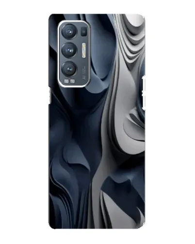 Чехол для OPPO Reno5 Pro Plus (5G) с картинкой «Объемные синие складки» Чехол для OPPO Reno5 Pro Plus (5G) с картинкой «Объемные синие складки»