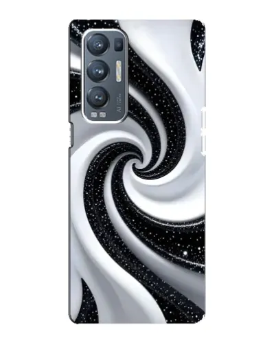 Чехол для OPPO Reno5 Pro Plus (5G) с картинкой «Черно-белая спираль» Чехол для OPPO Reno5 Pro Plus (5G) с картинкой «Черно-белая спираль»