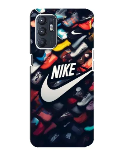 Чехол для OPPO Reno6 4G с картинкой «Коллекция кроссовок Nike»