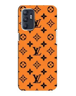 Чехол для OPPO Reno6 4G с картинкой «Оранжевый стиль LV»