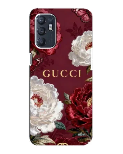 Чохол для OPPO Reno6 4G з картинкою «Gucci — бордові троянди» Чохол для OPPO Reno6 4G з картинкою «Gucci — бордові троянди»