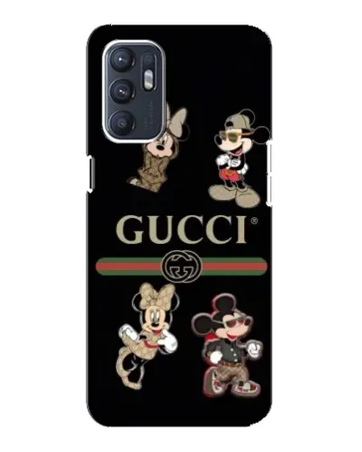 Чохол для OPPO Reno6 4G з картинкою «Gucci — герої Disney та монограма» Чохол для OPPO Reno6 4G з картинкою «Gucci — герої Disney та монограма»