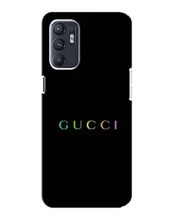 Чохол для OPPO Reno6 4G з картинкою «Gucci — неоновий мінімалізм»