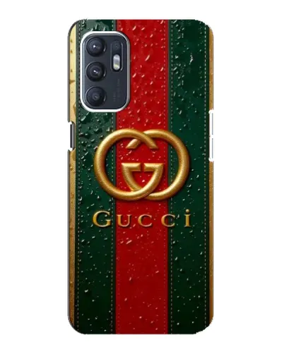 Чохол для OPPO Reno6 4G з картинкою «Gucci — фірмова смуга та золото» Чохол для OPPO Reno6 4G з картинкою «Gucci — фірмова смуга та золото»