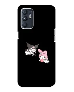 Чехол для OPPO Reno6 4G с картинкой «My Melody и Kuromi»