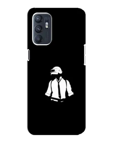 Чехол для OPPO Reno6 4G с картинкой «PUBG — белый шлем» Чехол для OPPO Reno6 4G с картинкой «PUBG — белый шлем»
