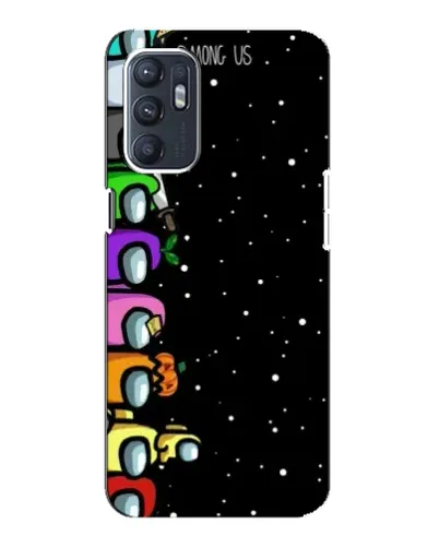 Чехол для OPPO Reno6 4G с картинкой «Команда Among Us» Чехол для OPPO Reno6 4G с картинкой «Команда Among Us»