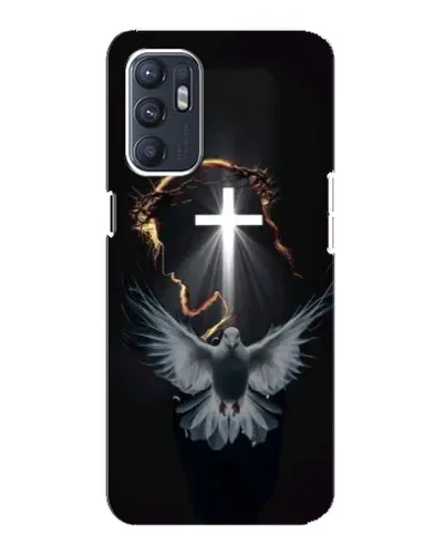Чехол для OPPO Reno6 4G с картинкой «Голубь и Свет»