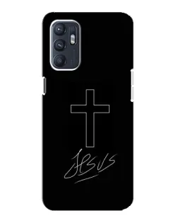 Чохол для OPPO Reno6 4G з картинкою «Графічний хрест Jesus» Чохол для OPPO Reno6 4G з картинкою «Графічний хрест Jesus»