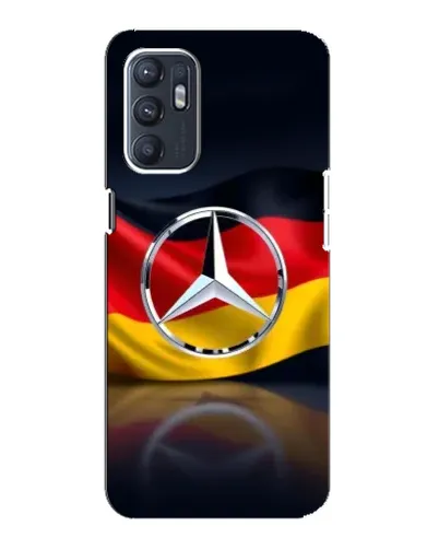 Чехол для OPPO Reno6 4G с картинкой «Mercedes — флаг Германии»