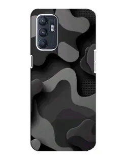 Чохол для OPPO Reno6 4G з картинкою «Темний абстрактний камуфляж» Чохол для OPPO Reno6 4G з картинкою «Темний абстрактний камуфляж»
