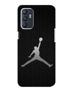 Чехол для OPPO Reno6 5G с картинкой «Jordan Dark Carbon»