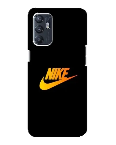 Чехол для OPPO Reno6 5G с картинкой «Золотой логотип Nike»