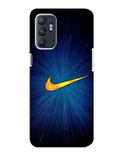 Чохол для OPPO Reno6 5G з картинкою «Синій пульс Nike»