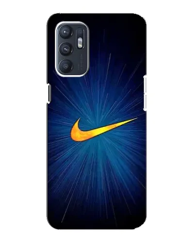 Чохол для OPPO Reno6 5G з картинкою «Синій пульс Nike» Чохол для OPPO Reno6 5G з картинкою «Синій пульс Nike»
