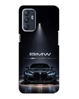Чохол для OPPO Reno6 5G з картинкою «BMW крізь нічне місто»