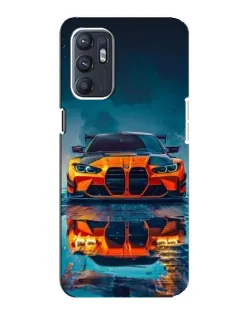 Чохол для OPPO Reno6 5G з картинкою «BMW — золота емблема»