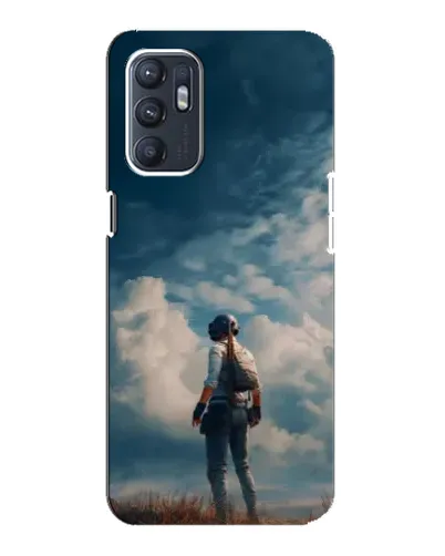 Чехол для OPPO Reno6 5G с картинкой «Герой PUBG на скале» Чехол для OPPO Reno6 5G с картинкой «Герой PUBG на скале»