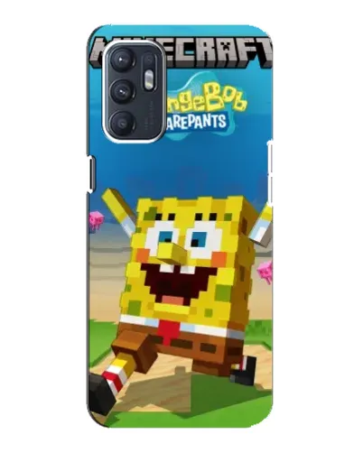 Чохол для OPPO Reno6 5G з картинкою «Губка Боб Minecraft» Чохол для OPPO Reno6 5G з картинкою «Губка Боб Minecraft»