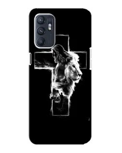 Чохол для OPPO Reno6 5G з картинкою «Сяючий хрест Jesus»