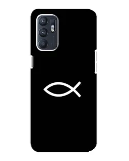 Чохол для OPPO Reno6 5G з картинкою «Символ риби Jesus»