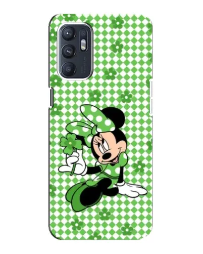 Чехол для OPPO Reno6 5G с картинкой «Mickey в клетку»