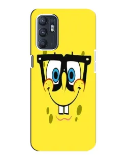 Чехол для OPPO Reno6 5G с картинкой «Минималистичный Спанч Боб»
