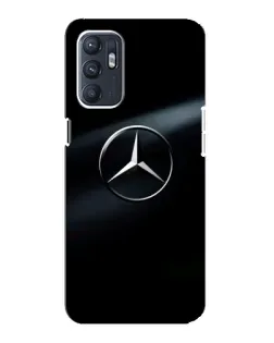 Чехол для OPPO Reno6 5G с картинкой «Mercedes на металле»