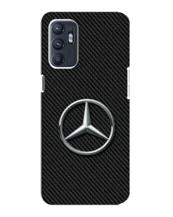 Чехол для OPPO Reno6 5G с картинкой «Карбоновый Mercedes стиль»