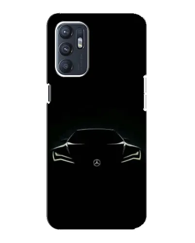 Чехол для OPPO Reno6 5G с картинкой «Mercedes — силуэт авто» Чехол для OPPO Reno6 5G с картинкой «Mercedes — силуэт авто»