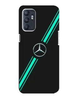Чехол для OPPO Reno6 5G с картинкой «Спортивные линии Mercedes»