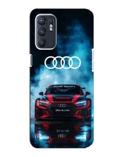 Чохол для OPPO Reno6 5G з картинкою «Audi Sport — неон»