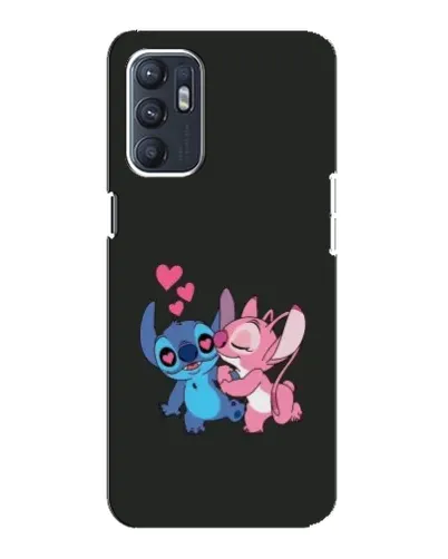 Чохол для OPPO Reno6 5G з картинкою «Анжел цілує Стіча»