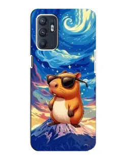 Чехол для OPPO Reno6 5G с картинкой «Капибара Ван Гога»