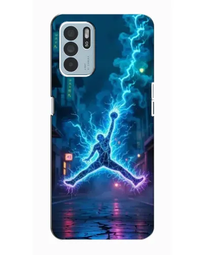 Чехол для OPPO Reno6 Z с картинкой «Jordan Gold Jumpman»