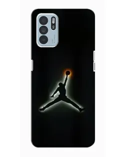Чехол для OPPO Reno6 Z с картинкой «Jordan Gradient Logo» Чехол для OPPO Reno6 Z с картинкой «Jordan Gradient Logo»