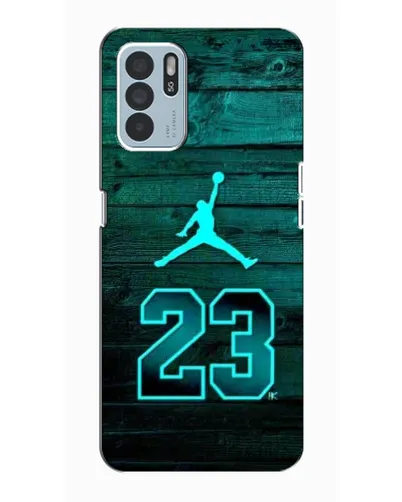 Чехол для OPPO Reno6 Z с картинкой «Jordan Cyan 23»