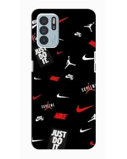 Чехол для OPPO Reno6 Z с картинкой «Nike Mix Pattern»