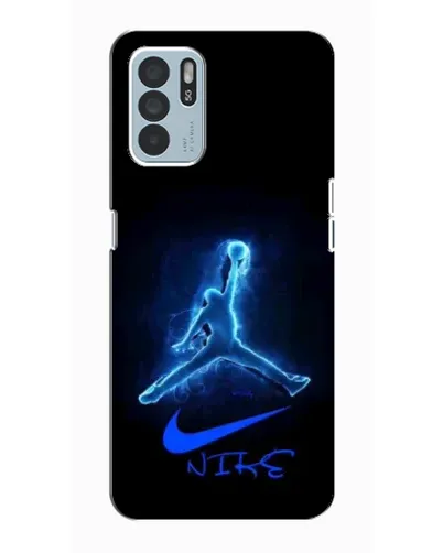 Чехол для OPPO Reno6 Z с картинкой «Jordan Neon Blue»