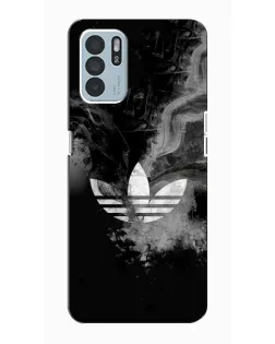 Чехол для OPPO Reno6 Z с картинкой «Абстрактный дым Adidas»