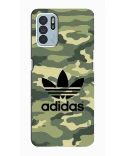 Чехол для OPPO Reno6 Z с картинкой «Милитари стиль Adidas»